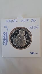 Medal.WWF 1986 AG 999/1000 NIEUWSTAAT geres A.J, Ophalen of Verzenden