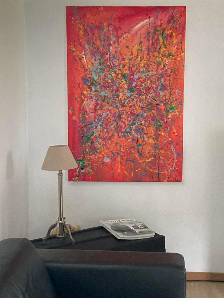 Rouge, Antiquités & Art, Art | Peinture | Abstraite, Enlèvement