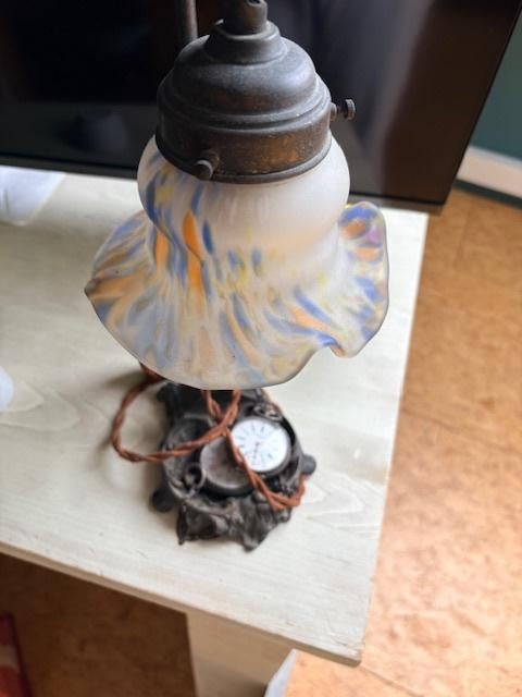 art deco lamp en twee oude horloges, Enlèvement