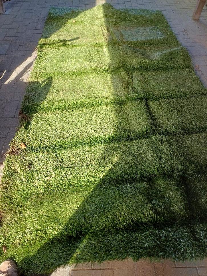 Kunstgras, 15m² (€70), Jardin & Terrasse, Gazon & Gazon artificiel, Utilisé, Gazon artificiel, 10 à 20 m², Enlèvement ou Envoi