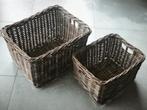 Rotan manden in 2 maten, Huis en Inrichting, Ophalen of Verzenden, Zo goed als nieuw, Rechthoekig, Mand