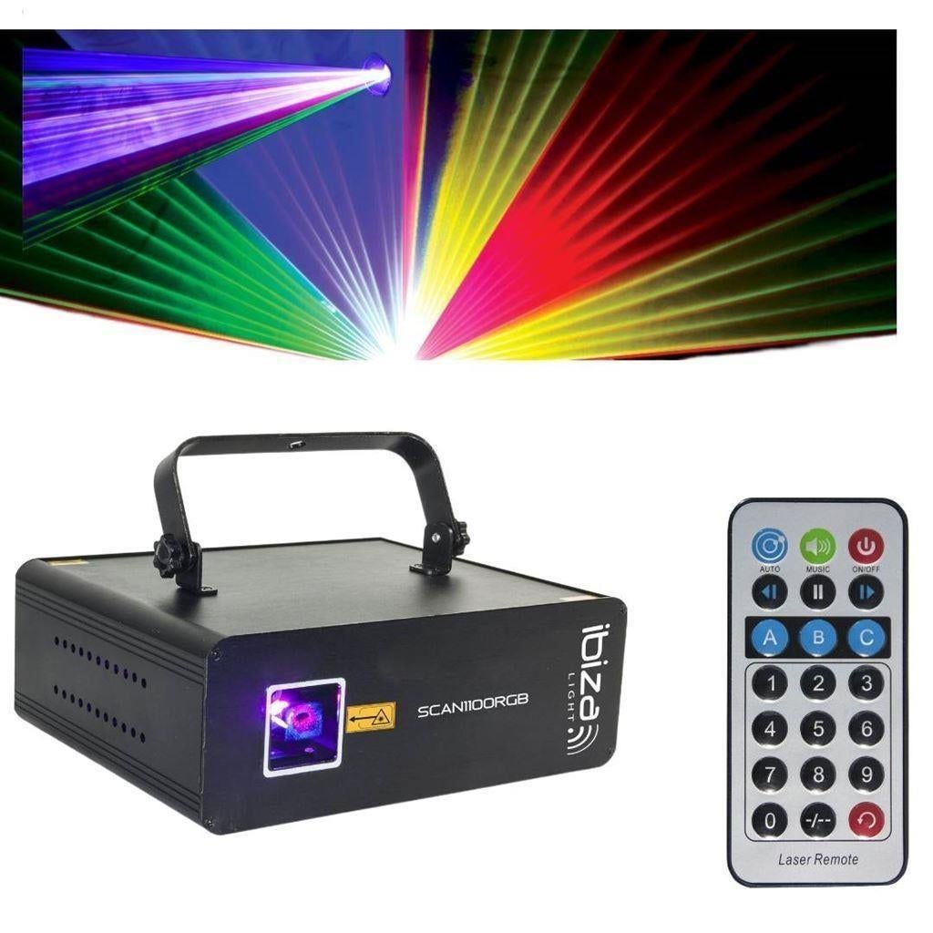 DMX BESTUURDE RGB LASER 1100mW ILDA in- en uitgang [DB25 + R, Ophalen of Verzenden, Nieuw, Overige typen