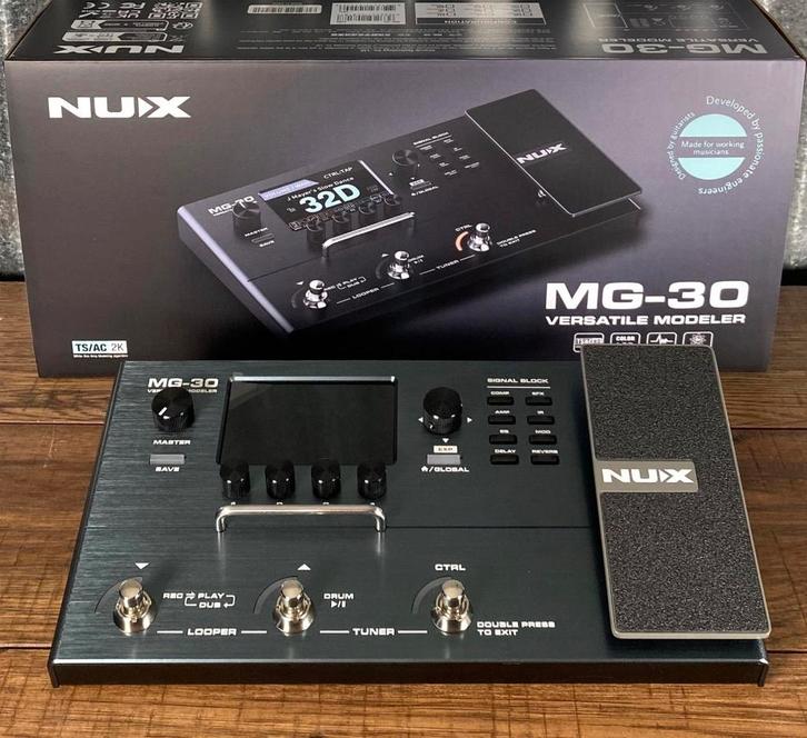 NUX MG-30 Multi-effect processor, Musique & Instruments, Effets, Comme neuf, Chorus, Delay ou Écho, Distortion, Overdrive ou Fuzz