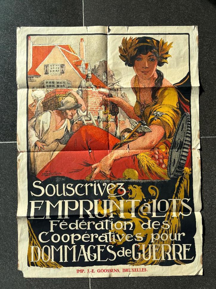 Verscheidene originele affiches wegens stoppen verzameling, Verzamelen, Posters, Gebruikt, Ophalen of Verzenden