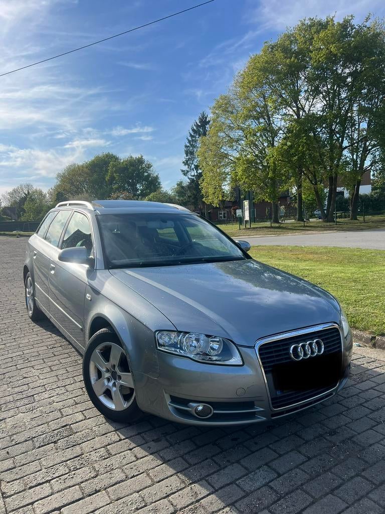 Audi A4, Bwj 2008, 208.000km, 2.0TDI, Airco, Voorwielaandrijving, Zwart, A4, Leder