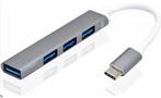 Usb-c hub naar 4x usb, Ophalen of Verzenden, Nieuw, USB-hub, Laptop