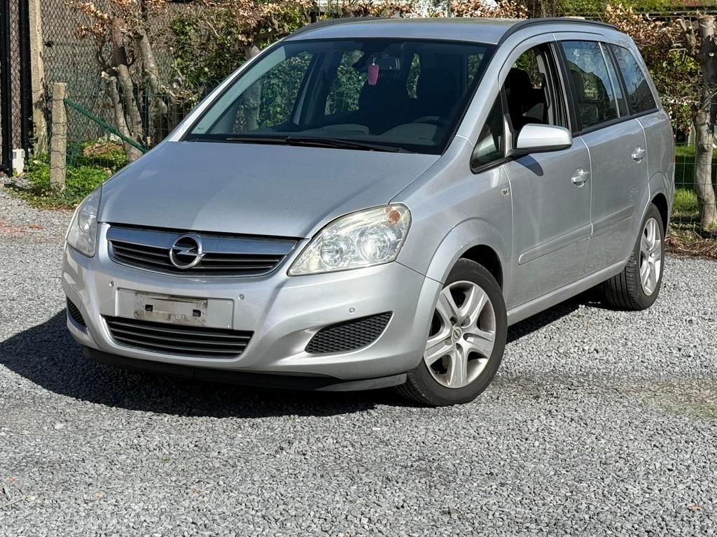 Opel Zafira 1.7 Diesel, Autos, Opel, Argent ou Gris, Achat, 7 places, Noir