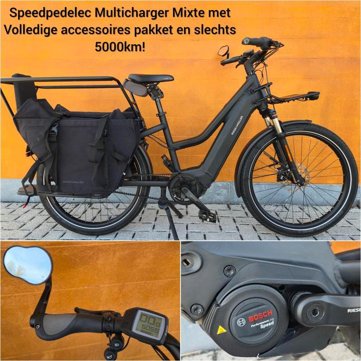 R&M Multicharger Mixte GT Vario HS 625Wh speedpedelec, Vélos & Vélomoteurs, Vélos électriques, Comme neuf, 50 km par batterie ou plus