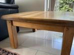 Degelijke licht eiken salontafel  80 x 80, Ophalen, Klassiek maar kan ook bij modern, Zo goed als nieuw, Minder dan 50 cm
