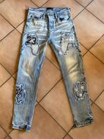 Amiri jeans bleu (W30) empiècement et broderie TB état, W32 (confection 46) ou plus petit, Porté, Envoi, Amiri