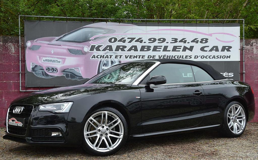 Audi A5 Cabriolet 1.8TFSI S-LINE BOITE AUT NAV 23.124KM, Auto's, Automaat, 4 zetels, USB, Gebruikt