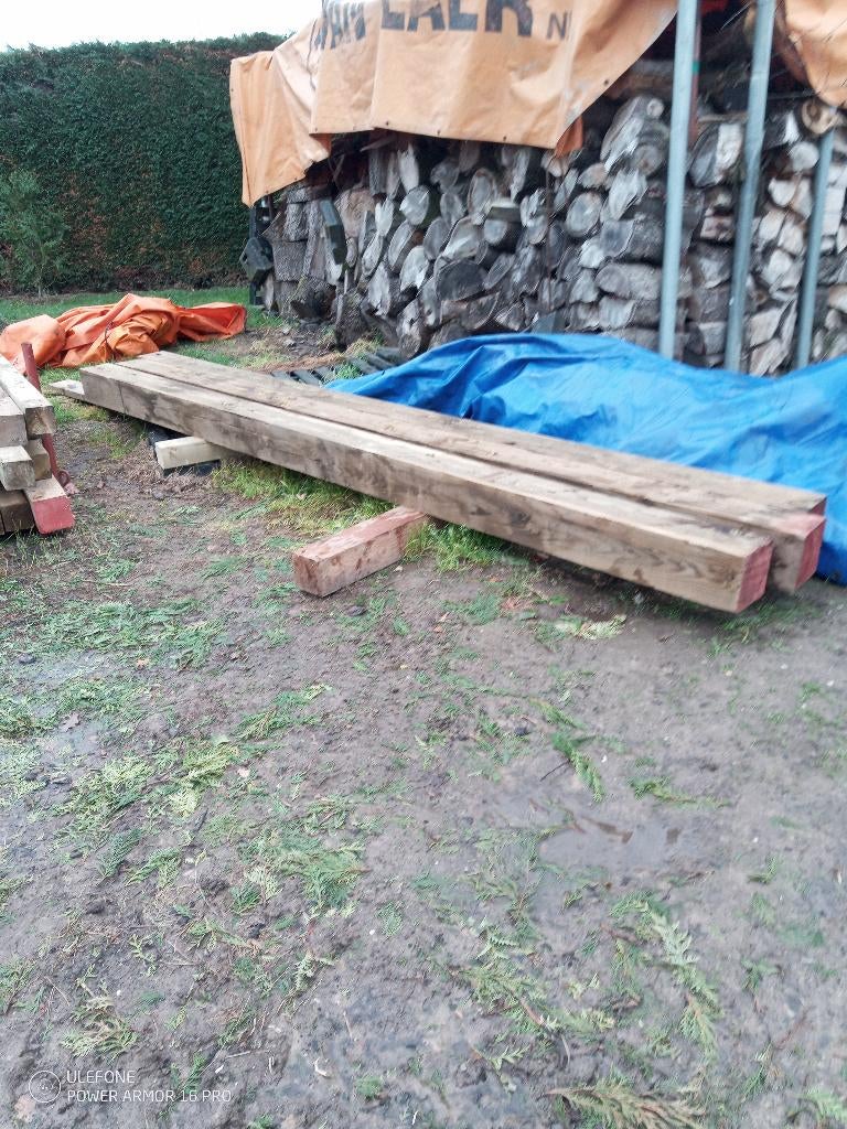 Houten balken, Grenen, Zo goed als nieuw, Balk, Ophalen