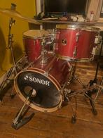 Sonor F507 Red Sparkle Bop Kit + Snare, Muziek en Instrumenten, Ophalen, Gebruikt, Sonor