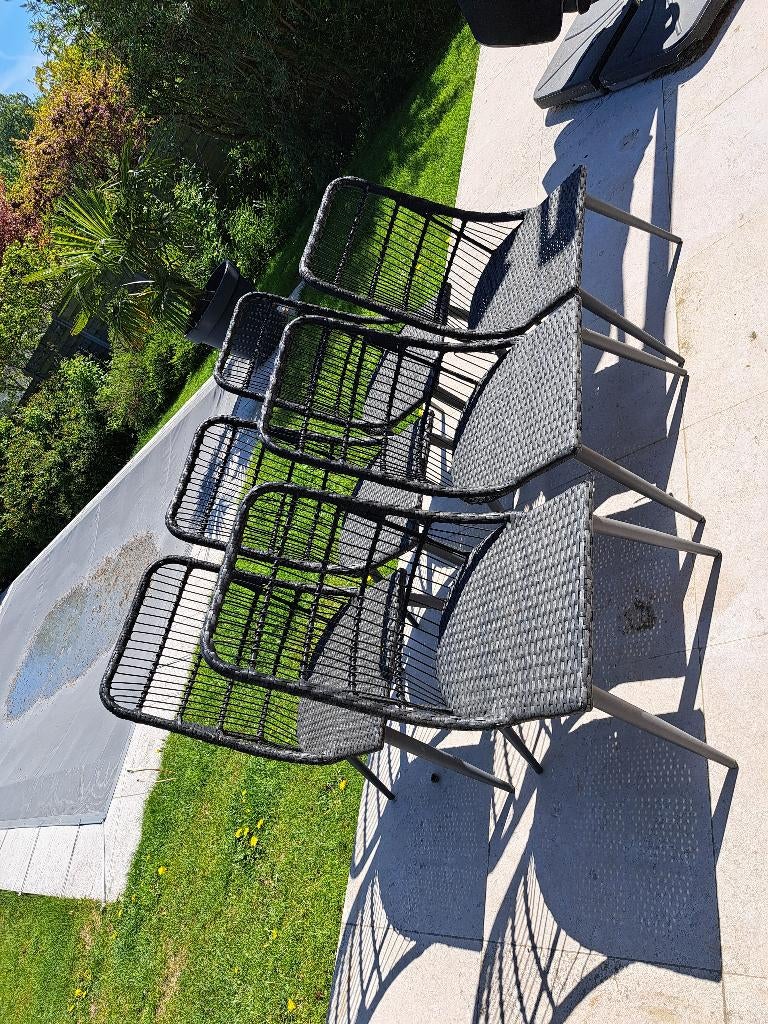 6 tuinstoelen, Tuin en Terras, Tuinstoelen, Ophalen, Gebruikt, Overige materialen