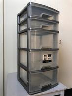 Commode transparente en plastique, Maison & Meubles, 25 à 50 cm, 5 tiroirs ou plus, Moins de 100 cm, Synthétique