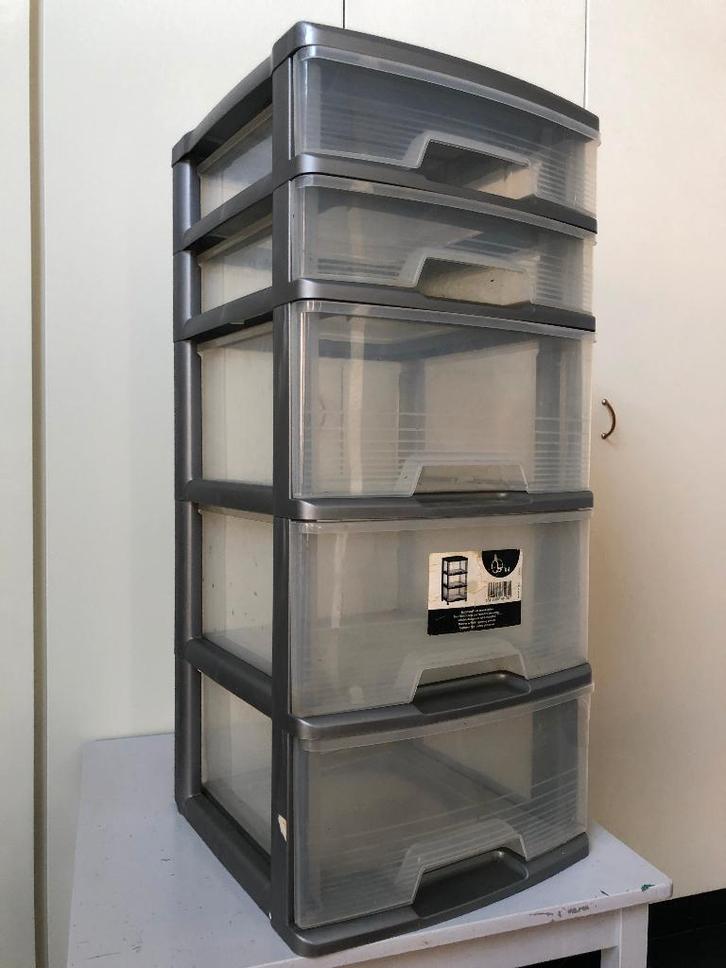 Commode transparente en plastique, Maison & Meubles, Armoires | Commodes, Moins de 100 cm, Moins de 50 cm, 25 à 50 cm, Synthétique