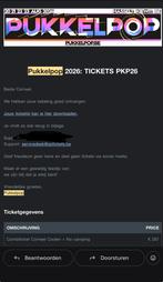 Pukkelpop combiticket te koop, Tickets en Kaartjes, Eén persoon, Meerdaags