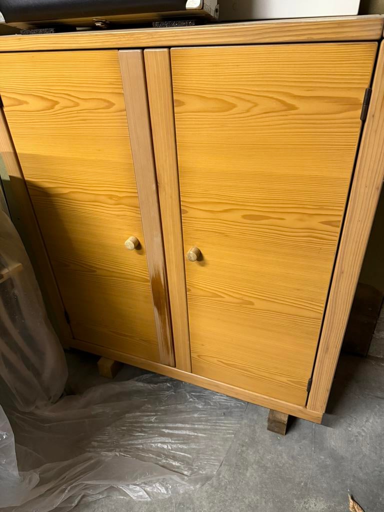 Houten kastje, Huis en Inrichting, Kasten | Roldeurkasten en Archiefkasten, Ophalen, Gebruikt