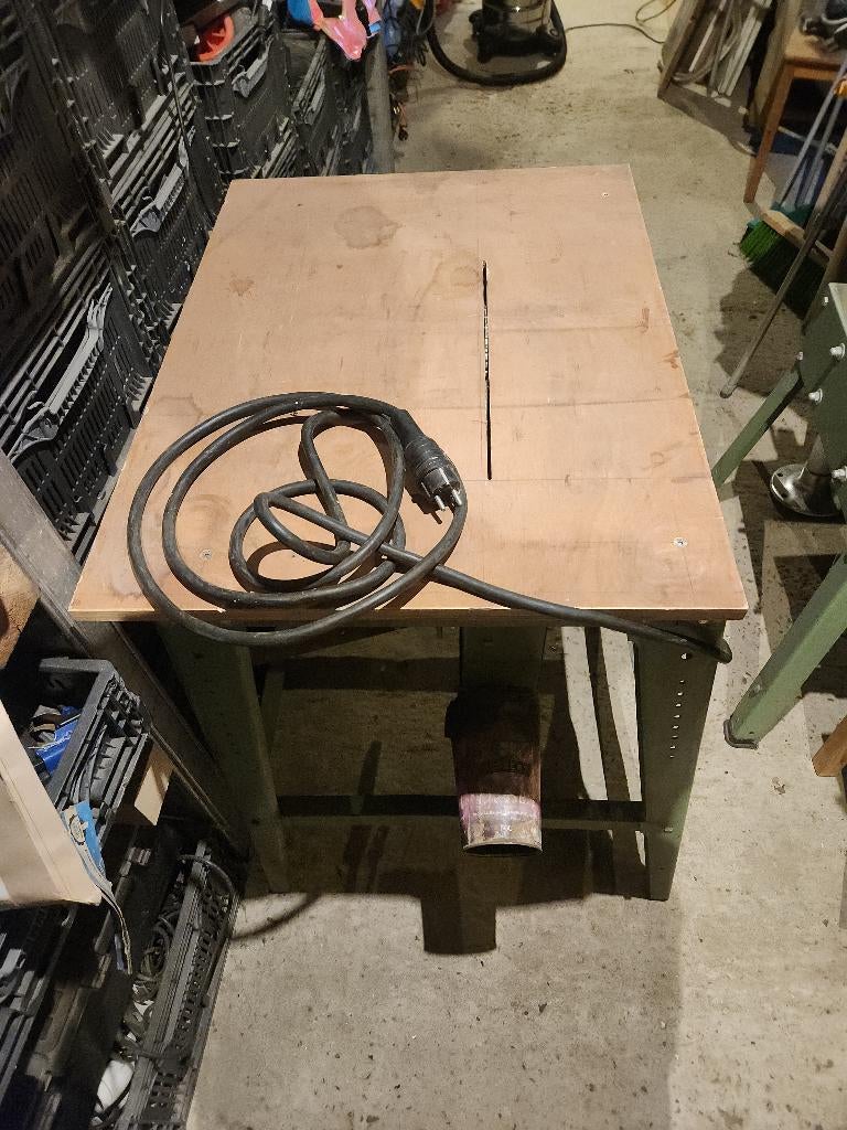 tafelzaag voor hout d350 Hanning Elektro-Werke HTK350, Doe-het-zelf en Bouw, Ophalen, Gebruikt, Minder dan 70 cm, Inklapbaar