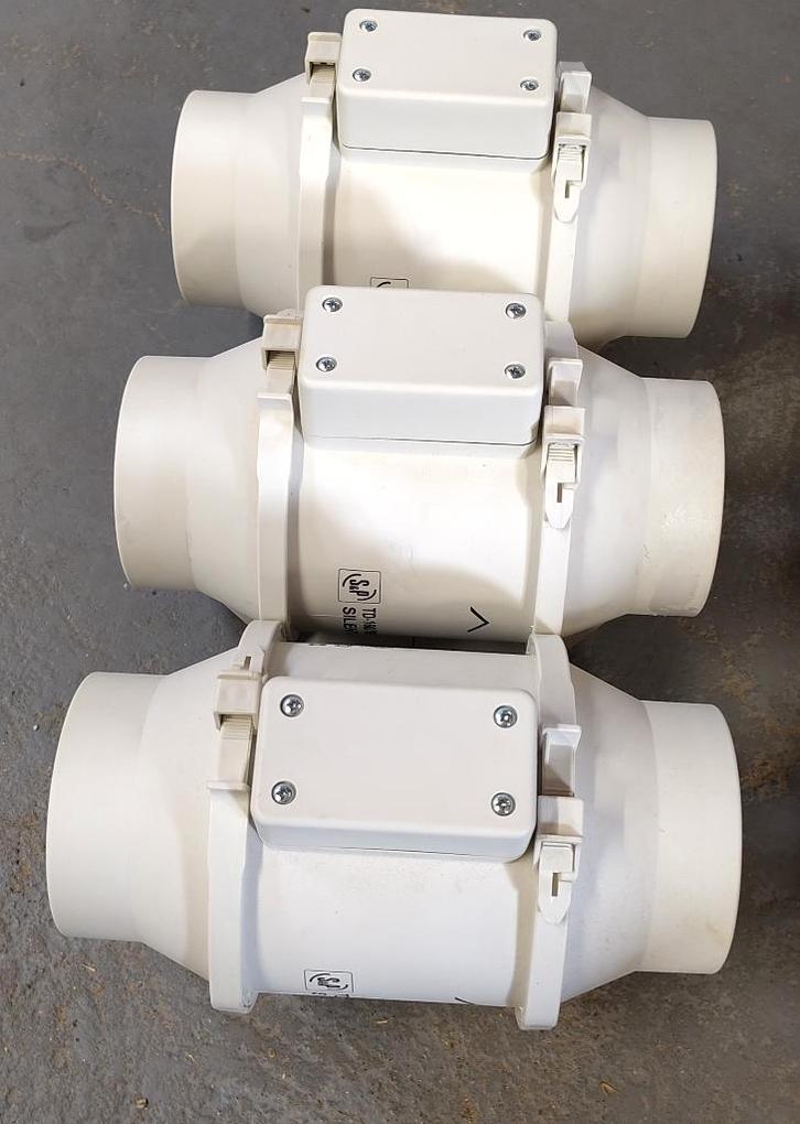 Buisventilator S&P TD-160/100 NT Silent met nalooptimer, Doe-het-zelf en Bouw, Ventilatie en Afzuiging, Gebruikt, Ventilator, Ophalen