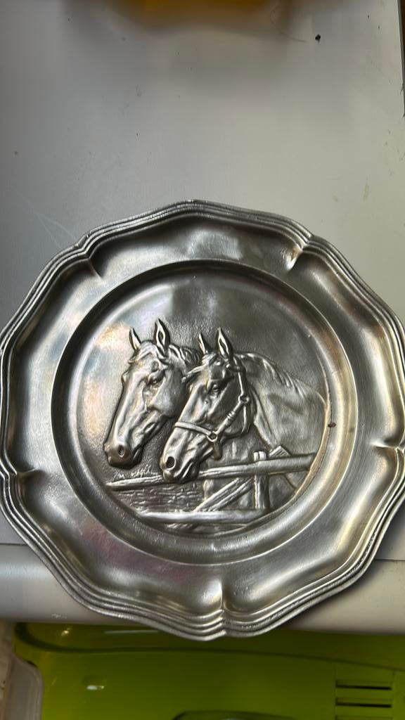 Assiette etain, Antiquités & Art, Enlèvement