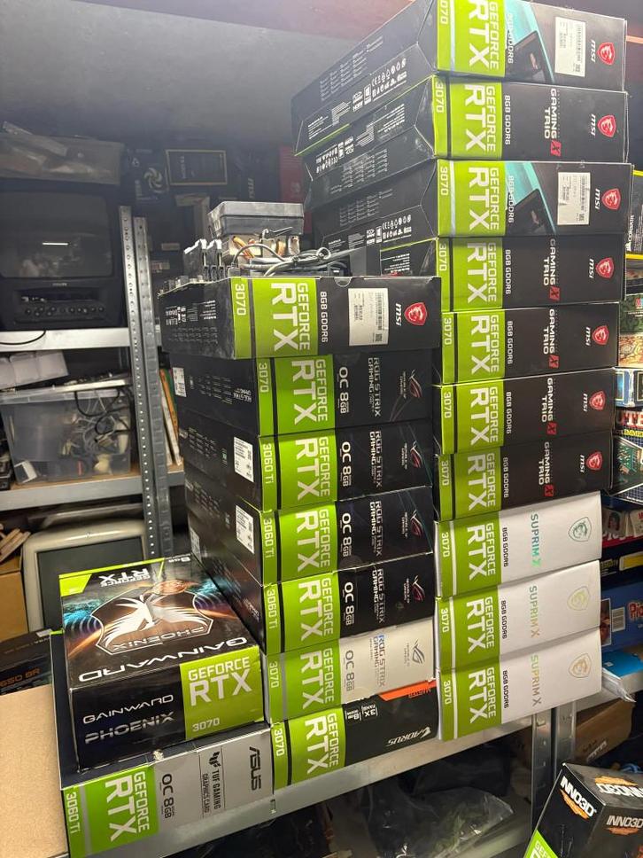 Stock cartes graphiques , bundel carte mere , alimentation, Computers en Software, Videokaarten, Zo goed als nieuw, AMD, Ophalen