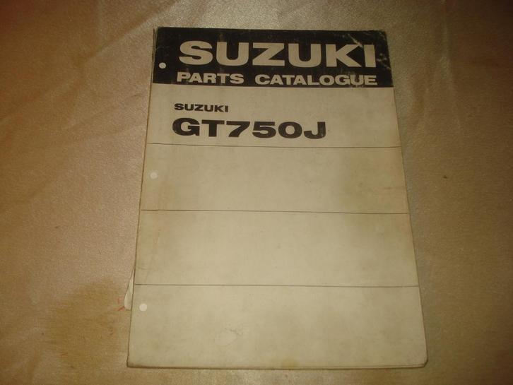 SUZUKI GT750J Ancien Catalogue des Pièces, Motos, Modes d'emploi & Notices d'utilisation, Suzuki, Enlèvement ou Envoi