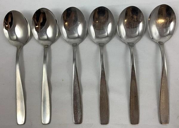Gero Zilmeta 502 Samba 6x Lepel 20cm Dinerlepel Bestek, Huis en Inrichting, Keuken | Bestek, Zo goed als nieuw, Bestekset, Inox of Chroom