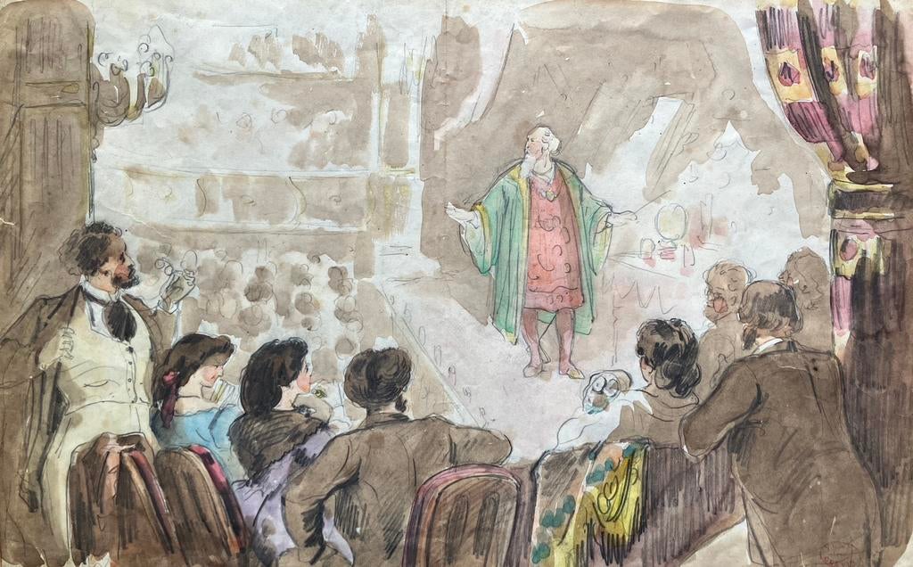 Potlood en aquarel Alfred Grévin (1827-1892), Ophalen