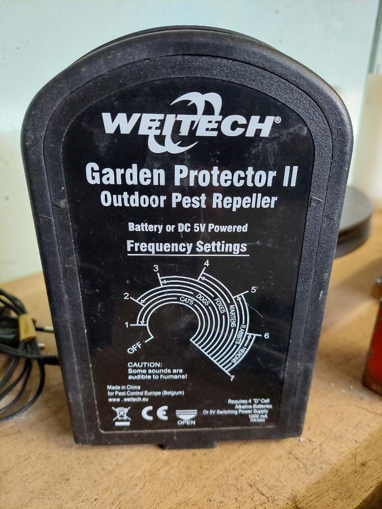 Weitech Garden Protector 2 ongedierte verjager, Ophalen
