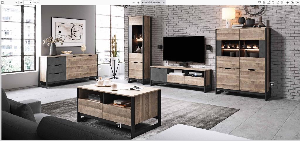 moderne 6 delige meubelset (woonkamer/eetkamer), Ophalen