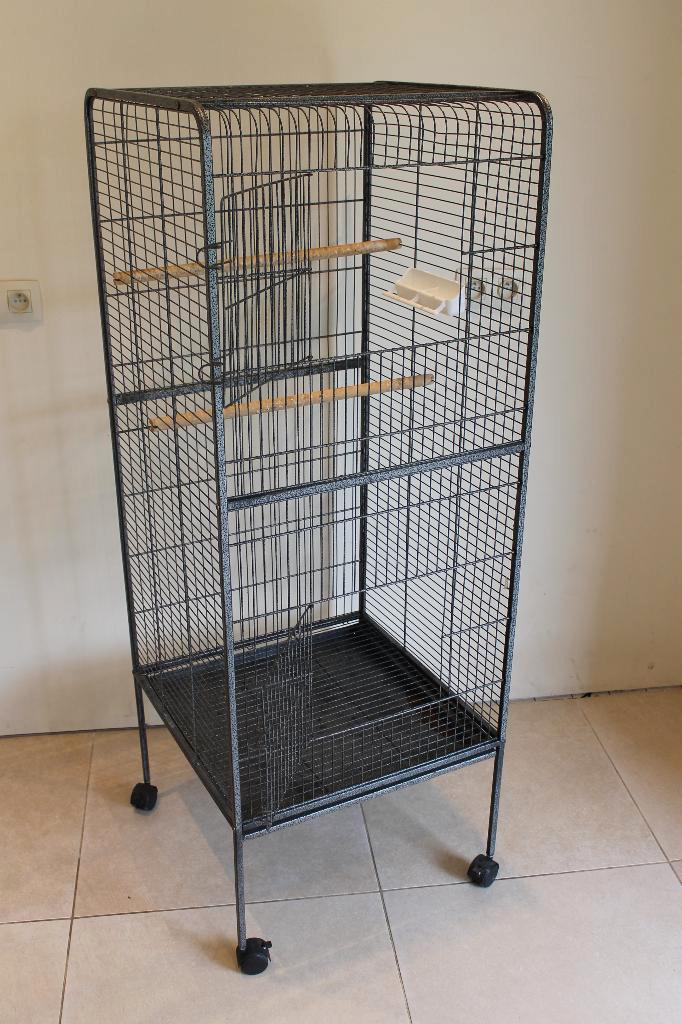 Grote vogelkooi, Dieren en Toebehoren, Vogels | Hokken en Kooien, Gebruikt, Vogelkooi, Aluminium, Ophalen