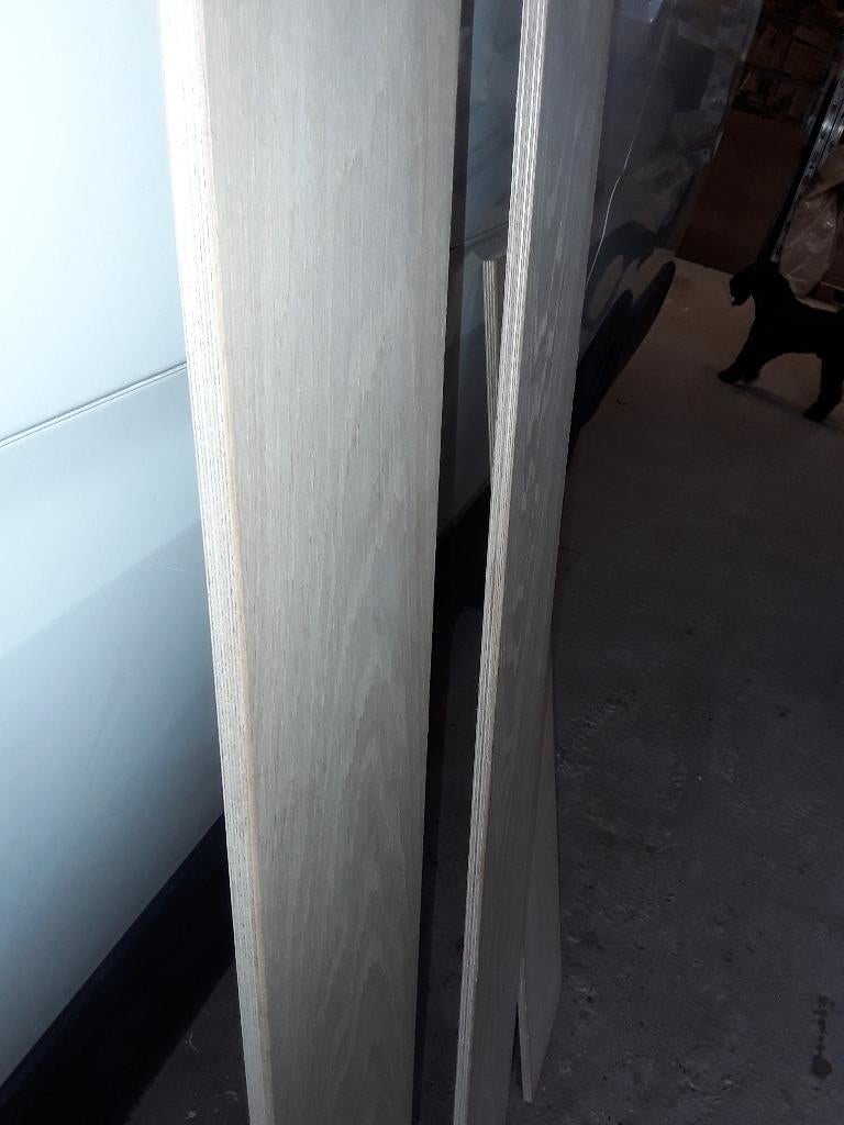 Eiken multiplex stroken(parket) 1,5 cm/toplaag 0,3 cm, Enlèvement, Neuf, Multiplex, Moins de 20 mm