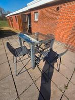 Bartafel + stoelen, Tuin en Terras, Ophalen