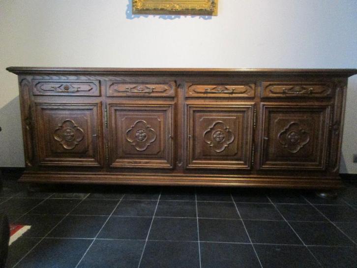 Eiken dressoir 2 m lengte - 57,5 cm breedte - 99 cm hoogte, Huis en Inrichting, Kasten | Dressoirs, Gebruikt, 150 tot 200 cm, 50 tot 75 cm