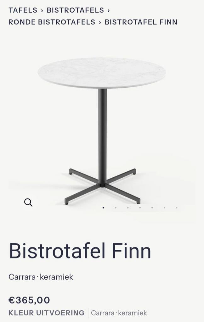 7 st bistrotafels met keramisch tafelblad, Ophalen, Nieuw