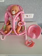 Baby born pop met wipstoel en verzorgingsmateriaal, Kinderen en Baby's, Ophalen of Verzenden
