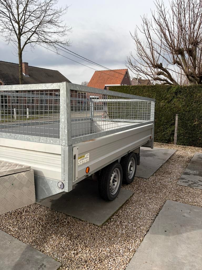 Aanhangwagen 750 kg met loofrekken 3m op 1,5m, Auto diversen, Aanhangers en Bagagewagens, Ophalen, Gebruikt