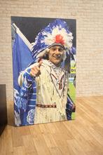 KAA Gent Buffalo groot canvas schilderij 120 x 200 cm, Antiek en Kunst, Kunst | Schilderijen | Modern, Ophalen