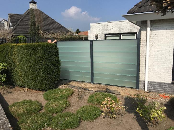 windscherm, Tuin en Terras, Tuinschermen, Nieuw, Aluminium, 150 tot 200 cm, 150 tot 200 cm, Verzenden