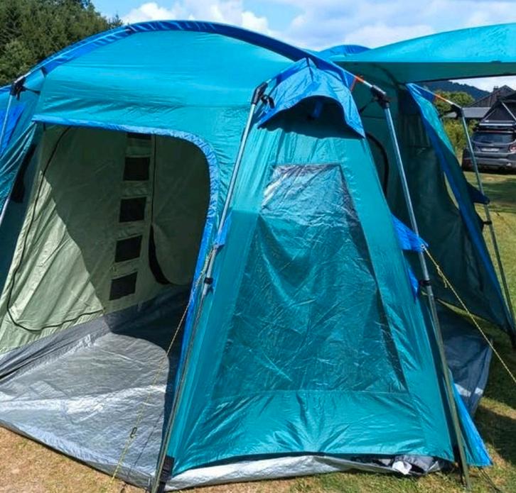 Familie tent  6 tot 8 personen, Caravans en Kamperen, Tenten, meer dan 6, Zo goed als nieuw, Ophalen of Verzenden