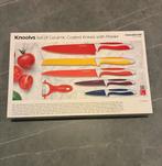 InnovaGoods ceramic coated knives with peeler, Overige materialen, Nieuw, Ophalen of Verzenden, Vaatwasserbestendig