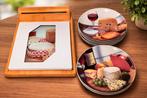 Complete kaas set – 12 borden + kaasplank met kaasbestek, Ophalen