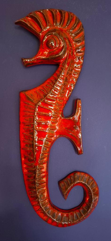 Amphore hippocampe en céramique - 1960 - 44 cm, Antiquités & Art, Antiquités | Céramique & Poterie, Enlèvement ou Envoi