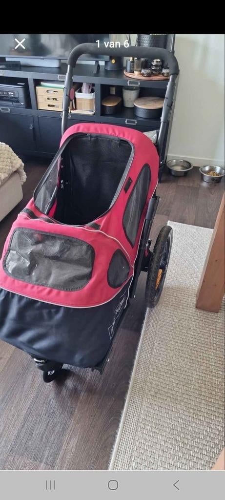 Hondenbuggy plooibaar, Ophalen