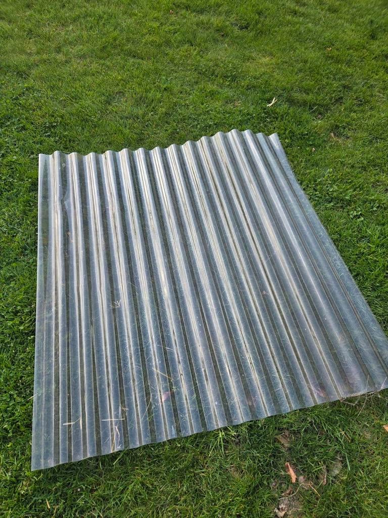 Plastic golfplaat 1m25 x1m15, Bricolage & Construction, Tuiles & Revêtements de toit, Enlèvement, Tôle ondulée