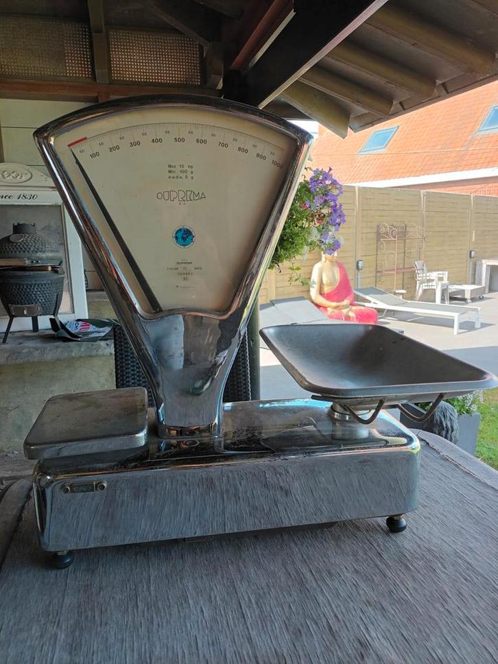 Vintage Suprema weegschaal, Antiquités & Art, Antiquités | Ustensiles de cuisine, Enlèvement