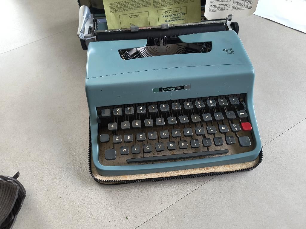 Olivetti type machine, Ophalen, Gebruikt