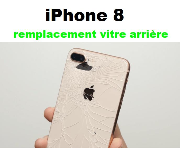 Remplacement vitre arrière iPhone 8 pas cher à Bruxelles 50€, Enlèvement, Apple iPhone
