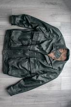 Mooie vintage zwarte jas van echt leer, Vêtements | Hommes, Vestes | Été, Enlèvement ou Envoi, Taille 56/58 (XL), Porté, Noir
